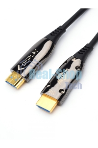 Кабель HDMI 30 м (HIGH speed, Metal gold, Optical) 8K VER 2.1 Кабель HDMI 30 м (HIGH speed, Metal gold, Optical) 8K VER 2.1