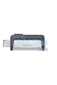 Флешка USB Sandisk DDC2 Ultra Dual (SDDDC2-032G-G46), 32Gb, USB 3.0/USB 3.1 Type C, R/W 150/30, серый/черный