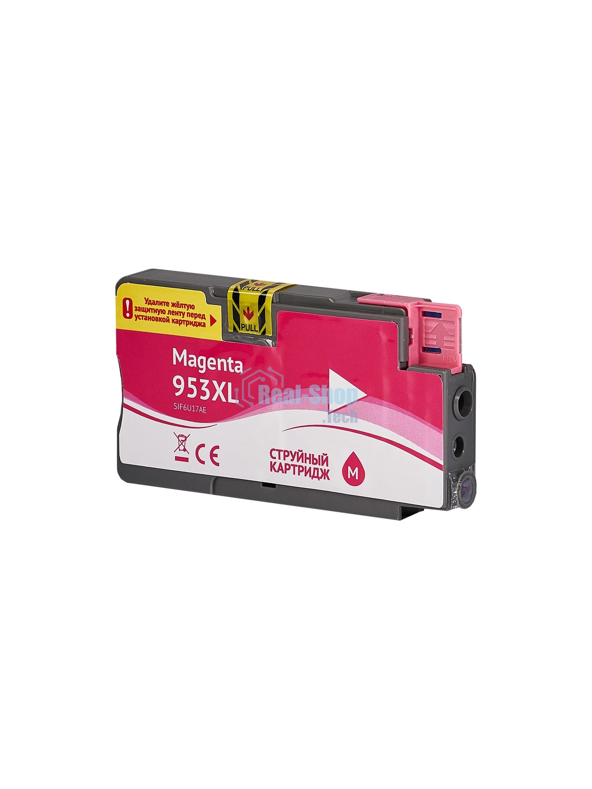 Картридж струйный Sakura F6U17AE (№953XL Magenta) для HP, пурпурный, 26 мл., 1600 к.