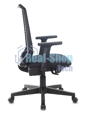 Кресло Бюрократ MC-611N TW-01 38-418 черный, сетка/ткань, 120 кг, механизм качания