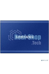 Внешний SSD Samsung T7, 1TB, USB 3.2 Gen 2 Type-C, R/W 1050/1000, синий