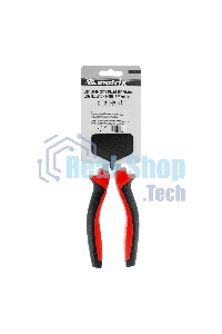 Длинногубцы прямые Matrix, 200 мм, хром-ванадий, двухкомпонентные рукоятки