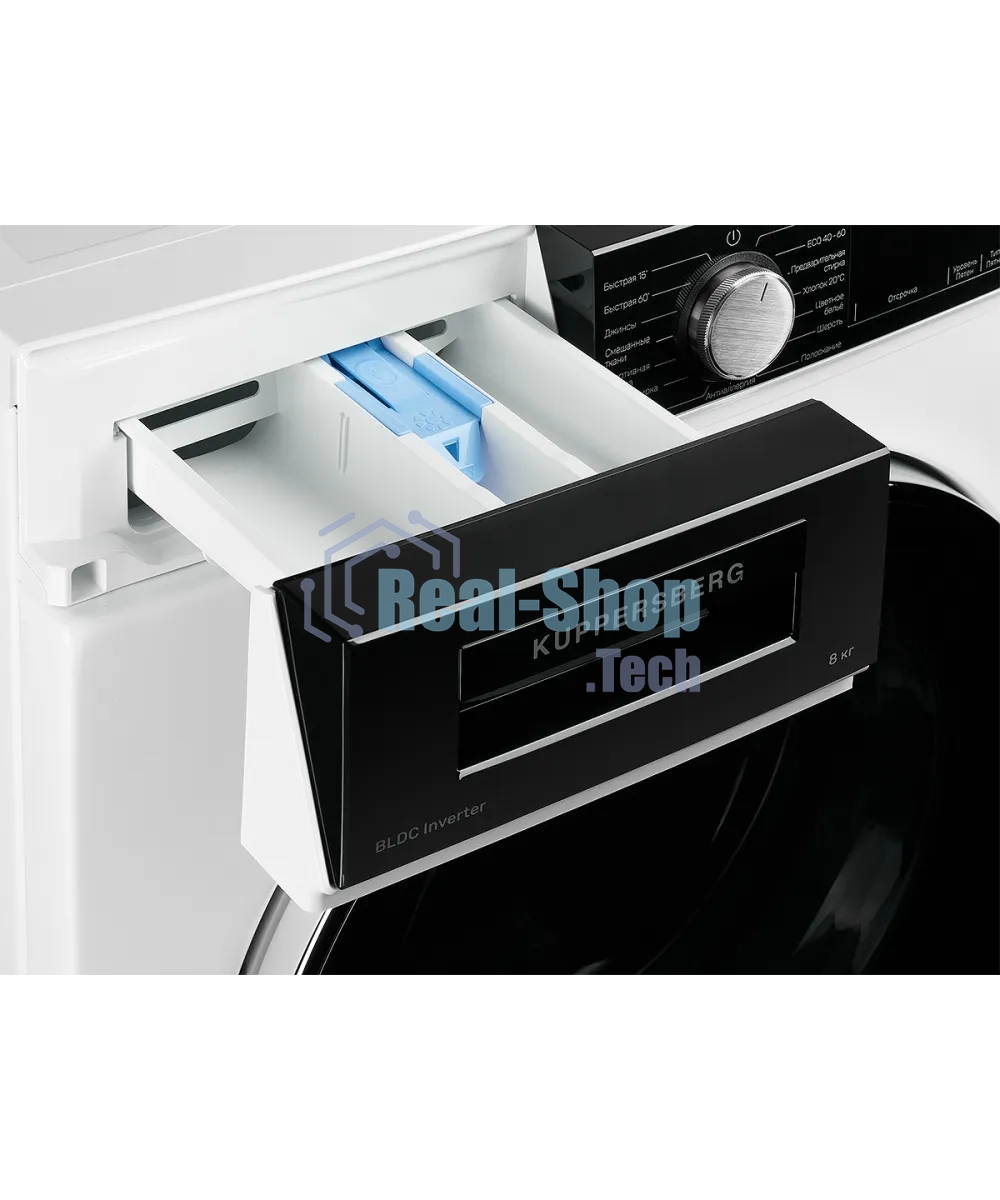 Стиральная машина Kuppersberg WM 520 W белая, загрузка фронтальная 8кг, 1400 об/мин., класс: A+++