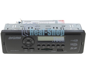 Автомагнитола Digma DCR-100G24, 1 DIN, USB Type-A, AUX