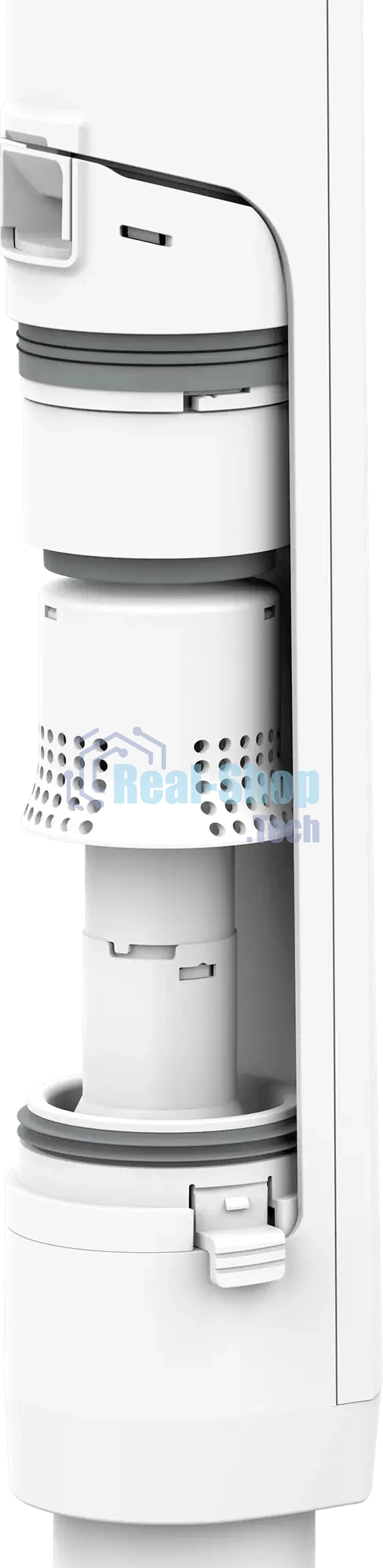 Пылесос вертикальный Candy CVC150W белый, питание от аккумулятора, 200 Вт, уборка сухая, пылесборник 1,3 л