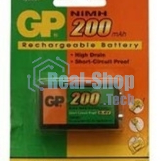 Аккумулятор GP 20R8H 9V NiMH 200mAh (1шт)