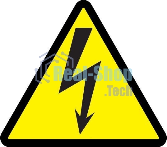 Самоклеящаяся этикетка Iek YPC30-MOLNI-1-100 25х25х25, символ 