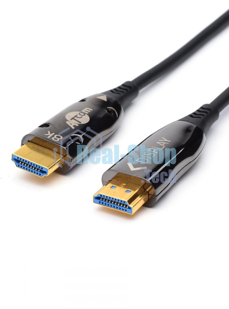 Кабель HDMI 30 м (HIGH speed, Metal gold, Optical) 8K VER 2.1 Кабель HDMI 30 м (HIGH speed, Metal gold, Optical) 8K VER 2.1