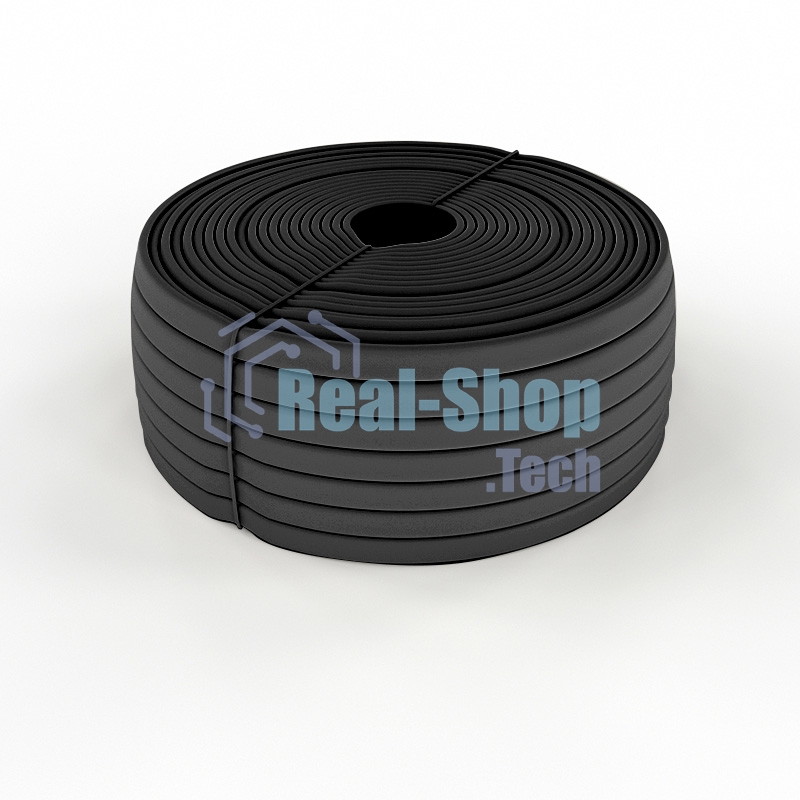 Трубка кембрик ТВ-40 ПВХ Rexant черный, Ø 5 мм