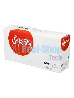 Тонер-туба Sakura KMTN-321C (A33K450) для Konica Minolta, голубой, 25000 к.