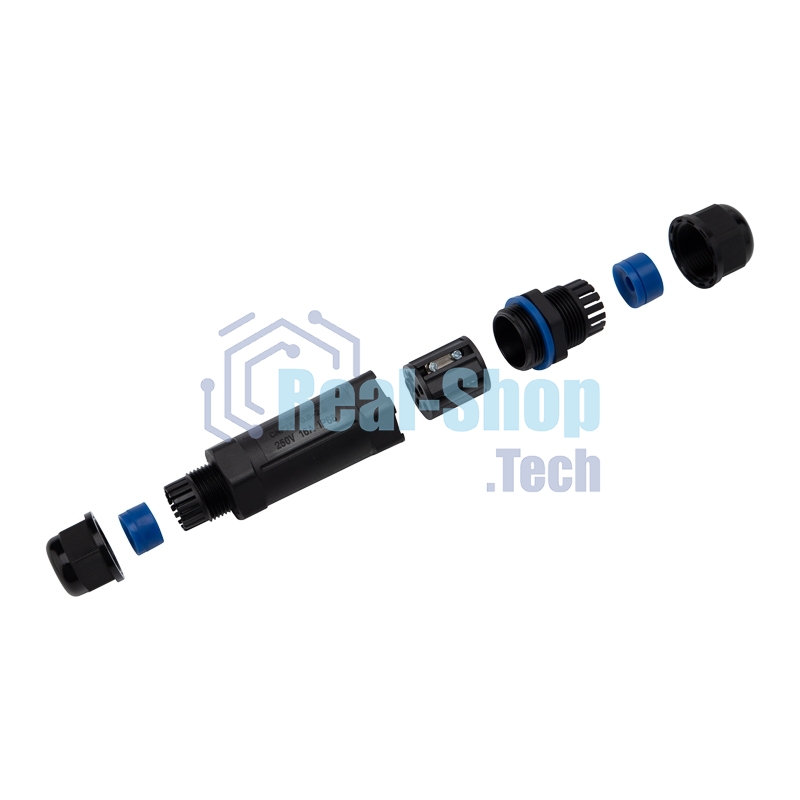 Кабельный коннектор I-образный Rexant (3PIN 0,5-2,5мм2) IP68