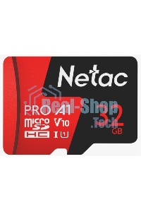 Флеш карта MicroSD card Netac P500 Extreme Pro 32Gb, retail version w/o SD adapter
