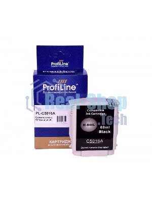 Картридж струйный ProfiLine PL-C5016A для принтеров HP DesignJet-10/20/30/50/90/120/130 с чернилами Black 69 мл