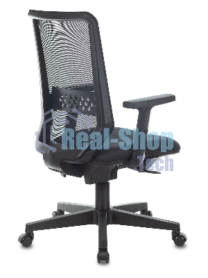 Кресло Бюрократ MC-611N TW-01 38-418 черный, сетка/ткань, 120 кг, механизм качания