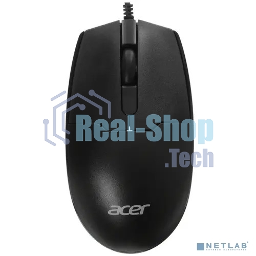 Мышь проводная Acer OMW126 черный, 1200 dpi, USB, кнопки - 3