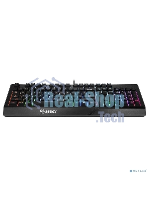 Клавиатура проводная MSI VIGOR GK20 RU черный USB Multimedia for gamer LED (подставка для запястий)