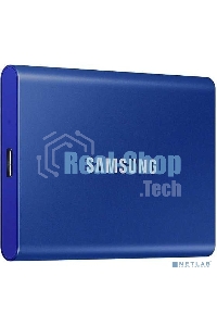 Внешний SSD Samsung T7, 1TB, USB 3.2 Gen 2 Type-C, R/W 1050/1000, синий