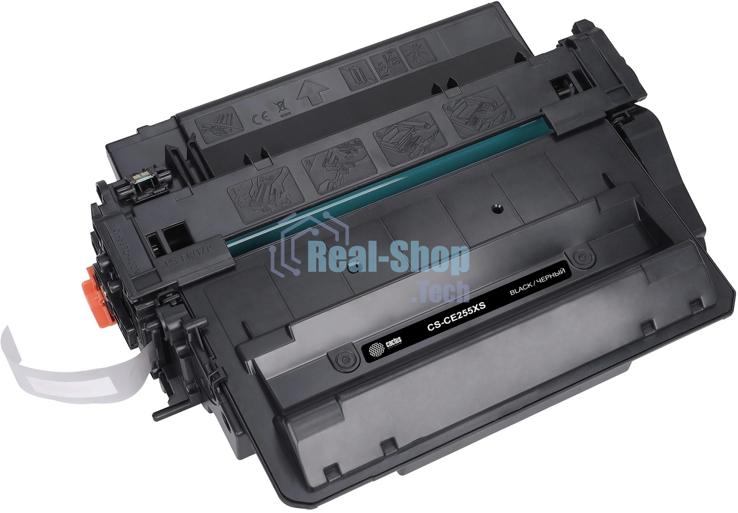 Картридж лазерный Cactus CS-CE255X/XS черный (12500 стр.) для HP LaserJet P3015