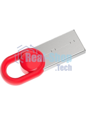 Флешка USB Netac UM2 (NT03UM2N-032G-32RE), 32Gb, USB 3.0, R/W 130/50, серебристый/красный