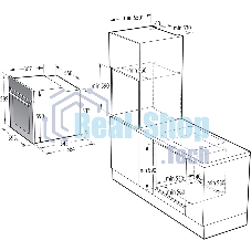 Встраиваемые электрические духовки GORENJE/59.5 х 59.5 x 56.4 см, 77 л, приготовление с паром, нержавеющая сталь