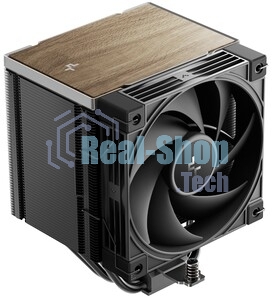 Кулер для процессора DEEPCOOL AK500 G2 LGA1851/1700/1200/115X/AM5/AM4 (9шт/кор, TDP 240W, PWM, Fan 120мм, 5 тепл. трубок, Copper Base, Wood-grain top cover, черный) RET (R-AK500G2-BKNNMN-GJD)