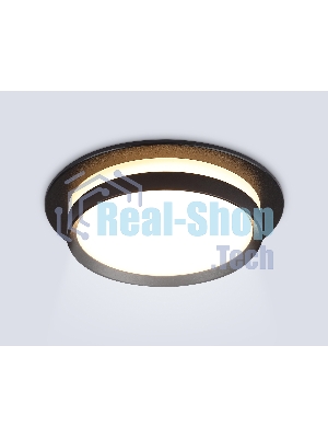 Светильник Ambrella light TN5215 BK черный GX53 max 15W D105*40