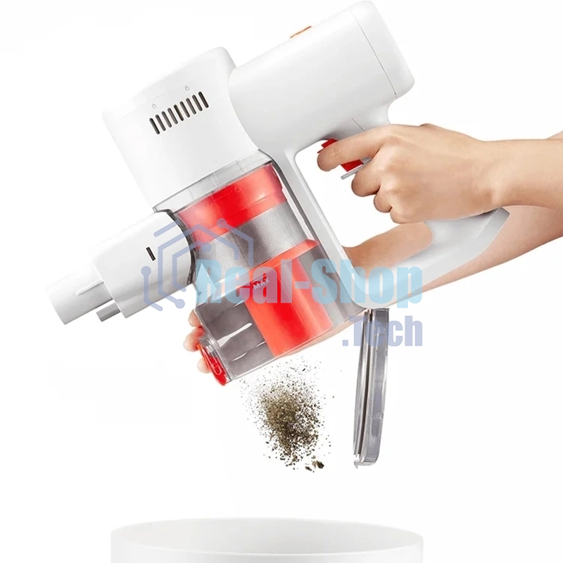 Пылесос вертикальный Xiaomi Vacuum Cleaner G20 Lite EU белый/оранжевый, питание от аккумулятора, 215 Вт, уборка сухая, пылесборник 0.5 л