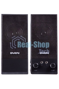 Акустическая система Sven SPS-604 2.0 черный 4Вт