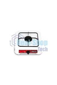 Плита настольная газовая Centek CT-1520 (белый), 1 конфорка, сменная форсунка баллон/магистраль