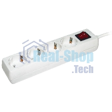 Удлинитель WYP10-16-04-03-ZK-N У04К-выкл. 4 места 2 Р + P Е/3метра 3х1 мм2 16А/250 IEK