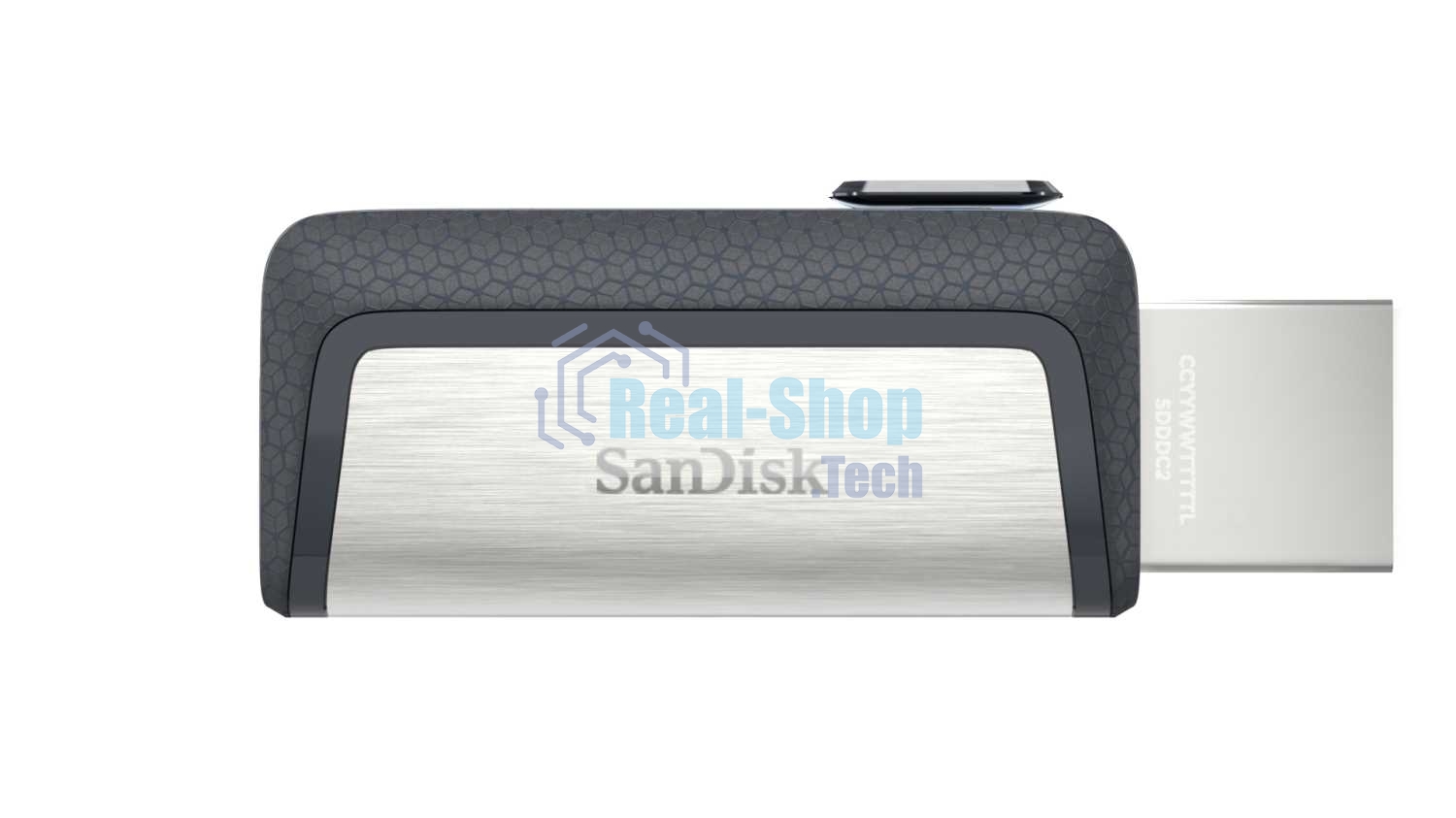 Флешка USB Sandisk DDC2 Ultra Dual (SDDDC2-032G-G46), 32Gb, USB 3.0/USB 3.1 Type C, R/W 150/30, серый/черный