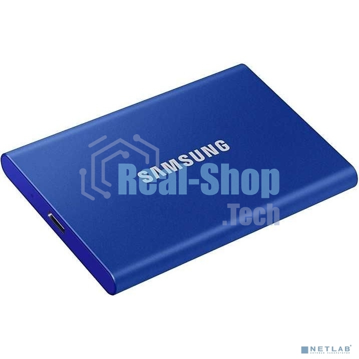 Внешний SSD Samsung T7, 1TB, USB 3.2 Gen 2 Type-C, R/W 1050/1000, синий
