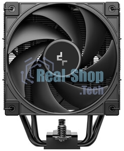 Кулер для процессора DEEPCOOL AK500 G2 LGA1851/1700/1200/115X/AM5/AM4 (9шт/кор, TDP 240W, PWM, Fan 120мм, 5 тепл. трубок, Copper Base, Wood-grain top cover, черный) RET (R-AK500G2-BKNNMN-GJD)
