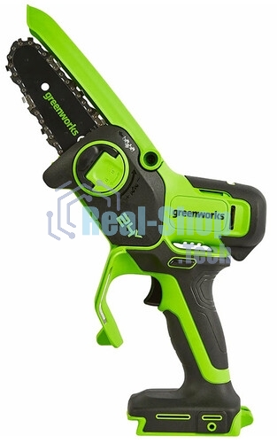 Цепная мини пила GreenWorks G24MCS10K2 аккумуляторная, 24v, 10 см, c АКБ 2АЧ и ЗУ (2008207UA)