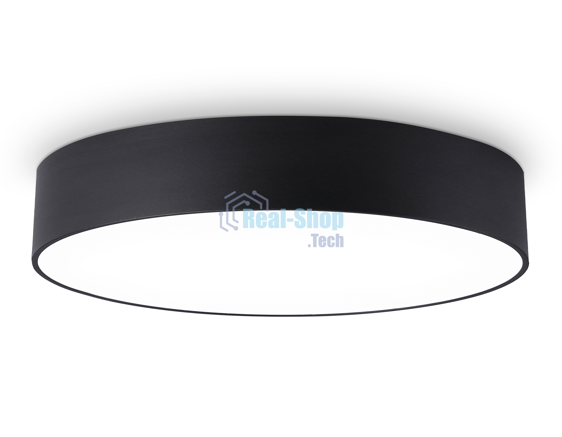 Потолочный светодиодный светильник Ambrella light FV5534 BK черный LED 60W 4200K D500*58 (Без ПДУ)