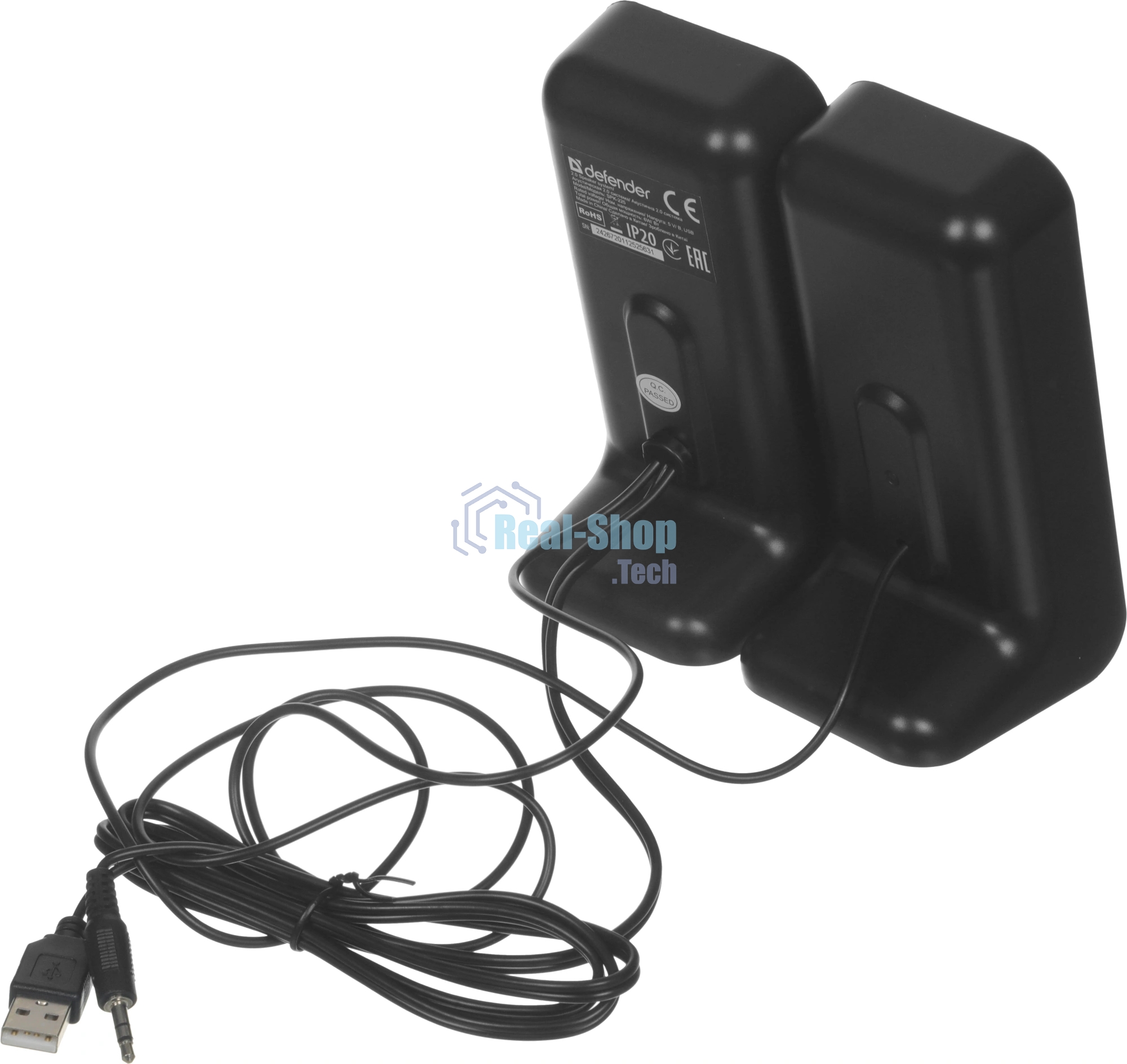 Акустическая система Defender SPK 220/225 2.0, 2 х 2W, USB пит, разъем для наушников