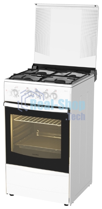 Плита газовая Darina 1B1 GM 441 018 W белый/черный, конфорок 4 шт, духовка 50 л, 50 см x 85 см x 51 см