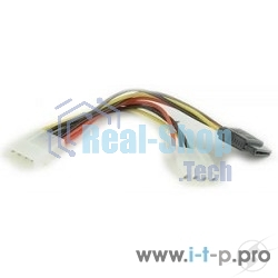 Кабель питания SATA Gembird/Cablexpert CC-SATA-PSY2, 15 см, molex 4pin/molex4pin+sata 15pin, на 2 устр.