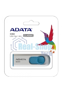Флешка USB ADATA C008 (AC008-16G-RWE), 16Gb, USB 2.0, R/W 15/5, белый/синий