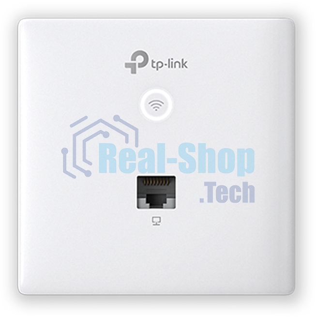 Точка доступа TP-Link Omada AC1200 wireless MU-MIMO Gigabit wall-plate Access Point, 1 Gigabit downlink port, 1 gigabit uplink port, 802.3af/at PoE in, wall plate mounting, support standalone mode and controlled by Omada SDN controller (Software/hardware/Cloud)