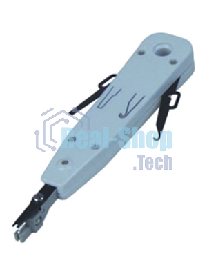 Инструмент ITK для заделки витой пары, тип Krone с крючками серый