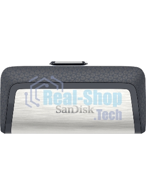 Флешка USB Sandisk DDC2 Ultra Dual (SDDDC2-032G-G46), 32Gb, USB 3.0/USB 3.1 Type C, R/W 150/30, серый/черный