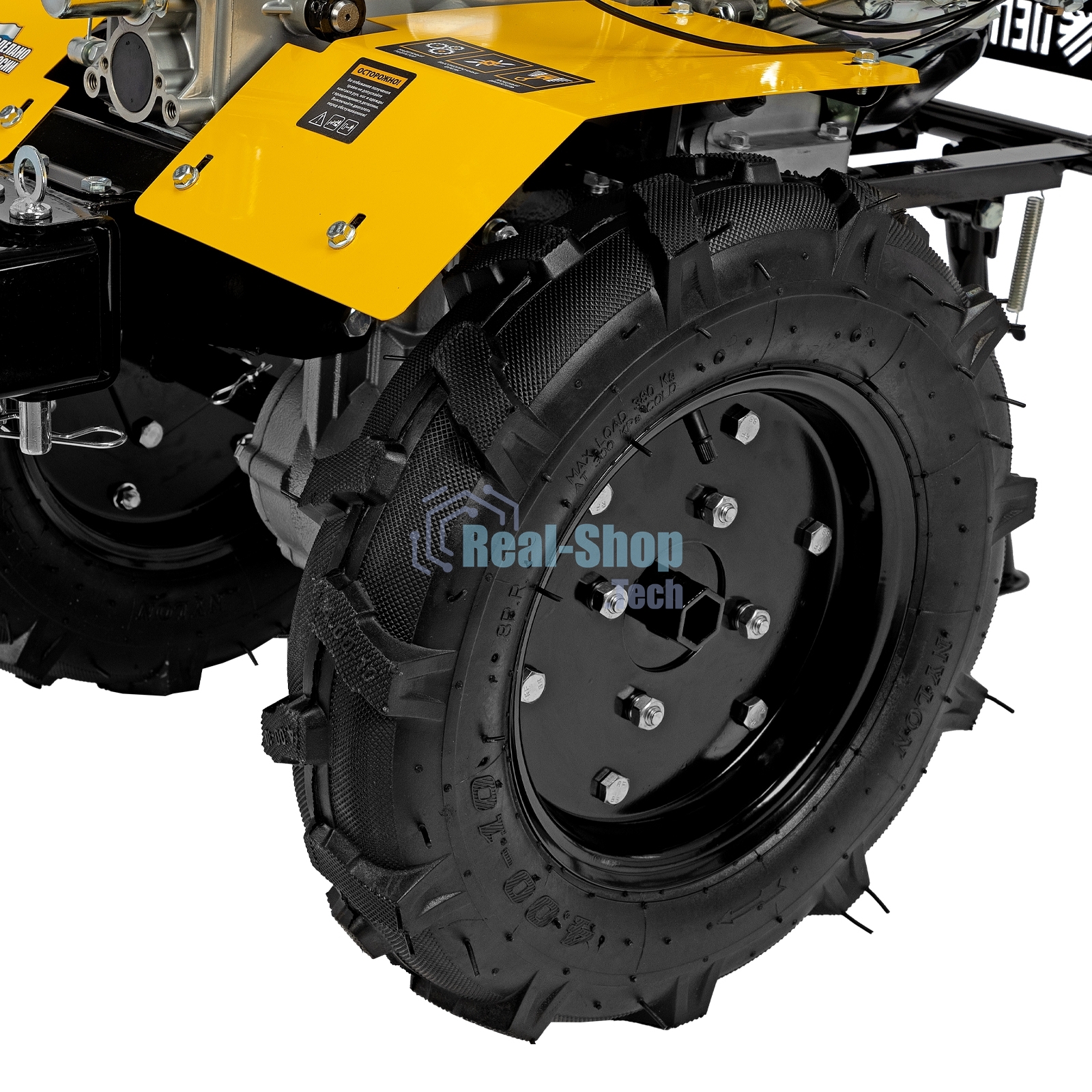 Мотоблок Denzel DPT-370X 7 л.с., диск.сцеп, шир 90 см, глуб 35 см, фрез 3х4, ВОМ, передачи 3В/1Н