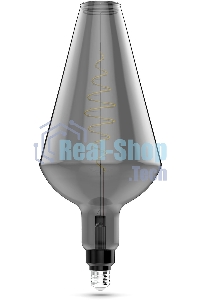 Лампа cветодиодная LED Filament Vase E27 8.5W Gray 165lm 1800K 1/2 180802005 Gauss