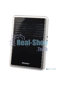 Звонок дверной беспроводной Rexant c цифровым кодированием, влагозащищенной кнопкой IP44 и регулировкой громкости RX-30