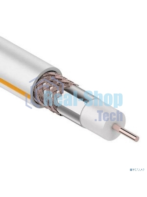 Кабель коаксиальный PROconnect SAT 703 B, Cu/Al/Cu, 64%, 75 Ом, бухта 100 м, белый
