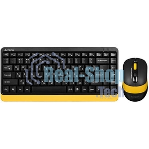 Комплект клавиатура+мышь A4Tech FStyler FG1110 беспроводной, USB, 2000 DPI, чёрный/серый