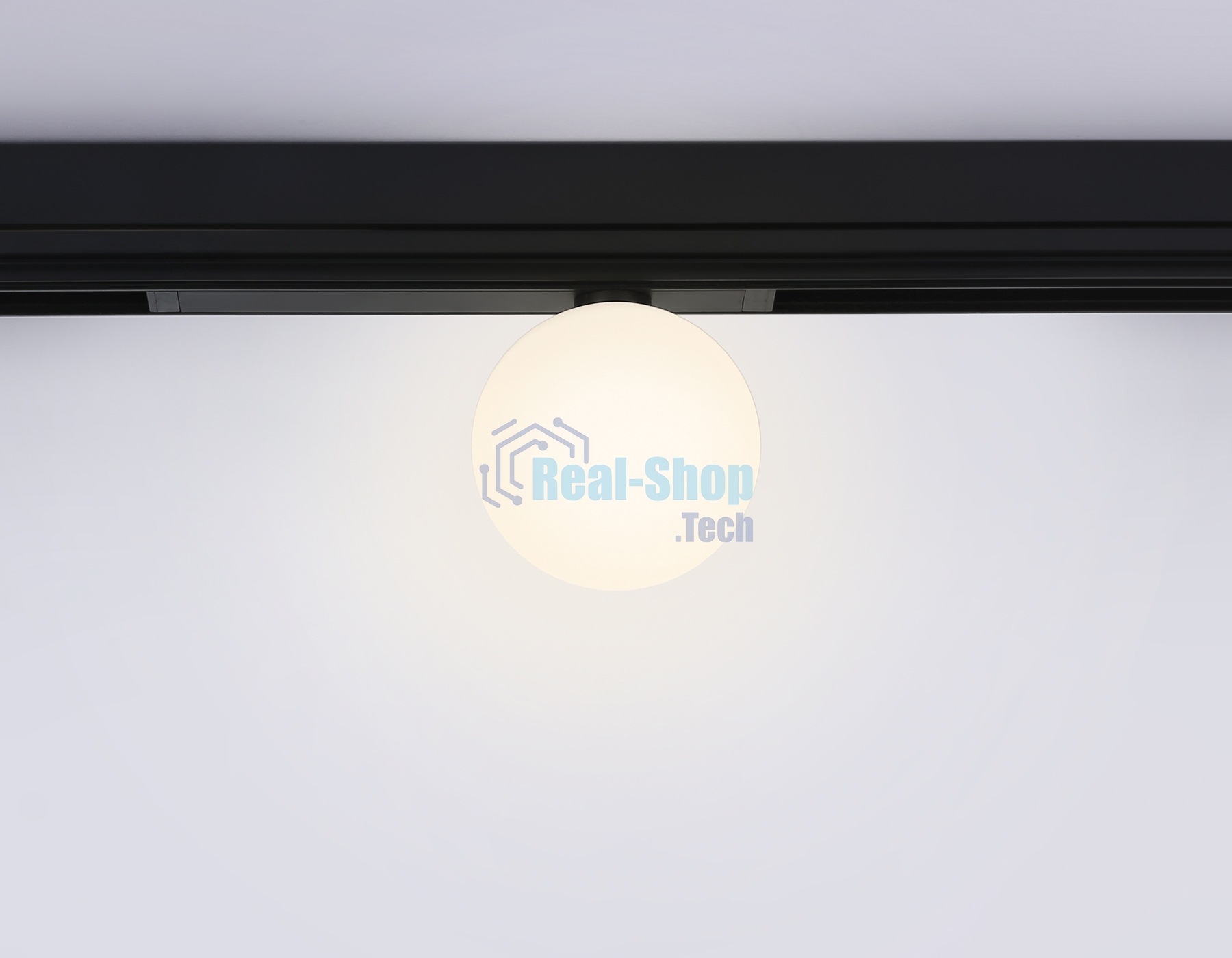 Управляемый светодиодный светильник для шинопровода Magnetic Ambrella light GL1371 BK черный IP20 10W 3000K-6400K 220V 120° D120/232*120*167 (Без ПДУ)