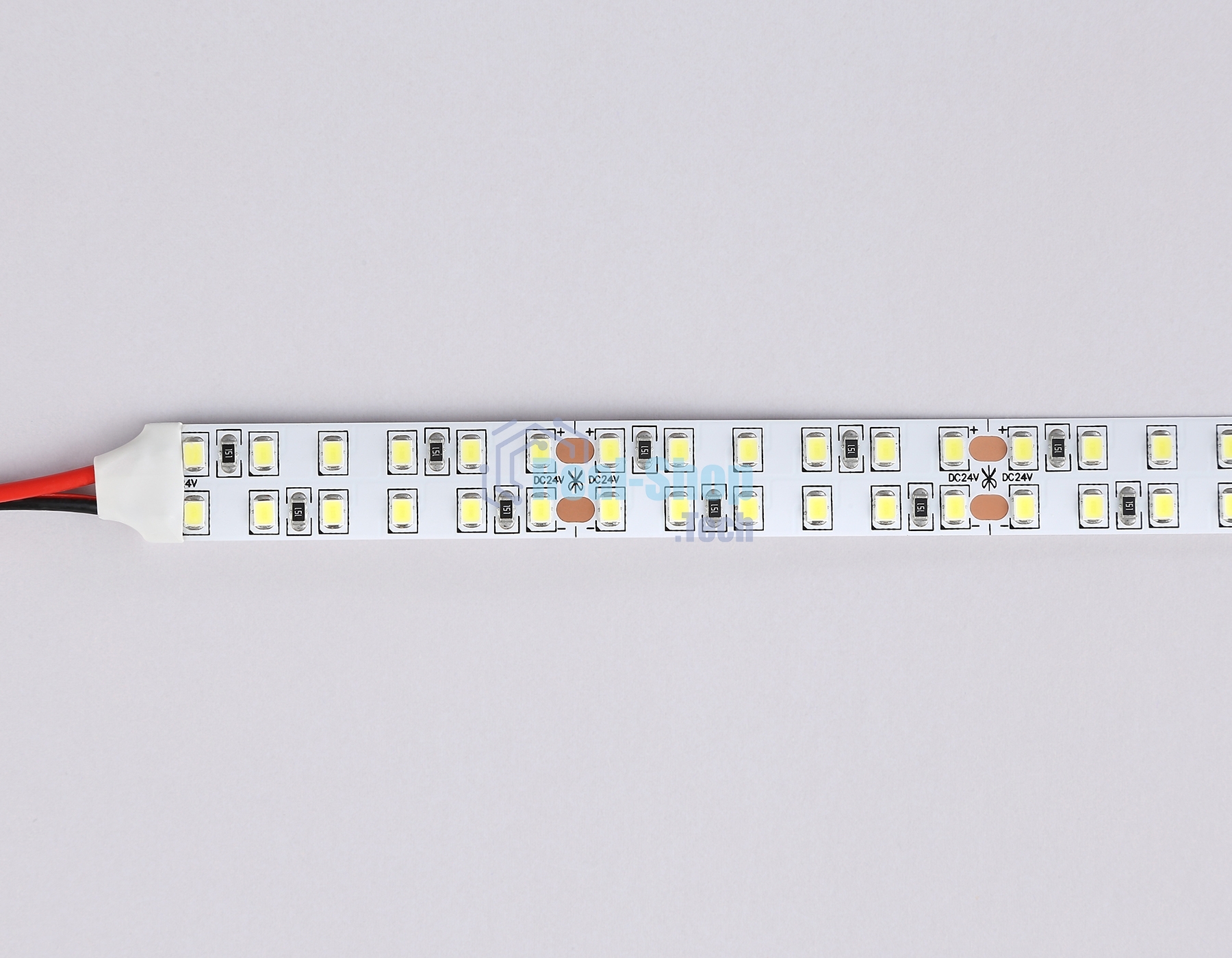 Светодиодная лента Ambrella light GS3703 2835 240Led /24W m/ 24V IP20 6500K/ 5000*14*1.2mm (2 конт.)