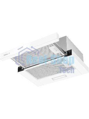 Вытяжка встраиваемая Weissgauff TEL 450 White Glass белый, 45 см, 450 м/ч, 65 дБ